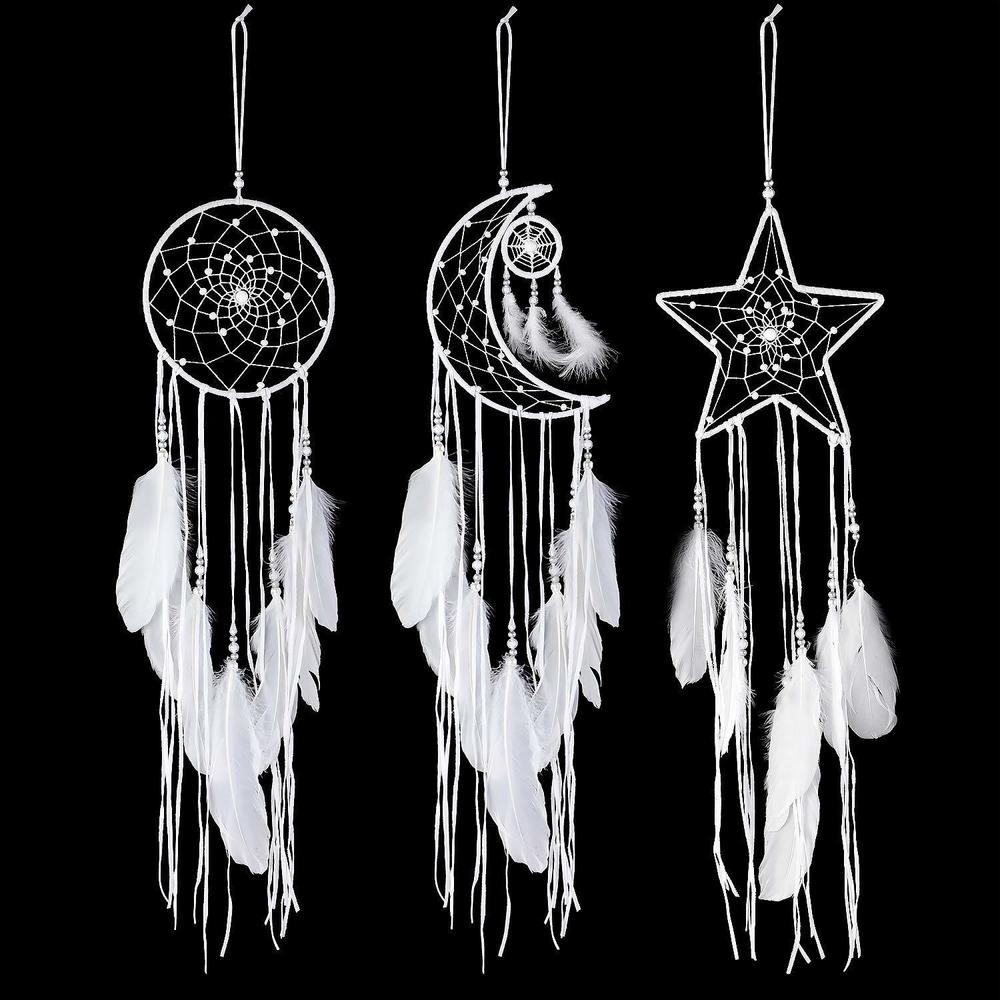 3 Pcs Dream Catcher Moon Sun Star Design Handmade Traditional Design Craft🐧